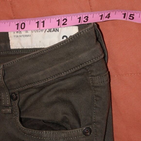 rag & bone  Skinny Jeans in Green Army  Women's Size 26 - Picture 11 of 13